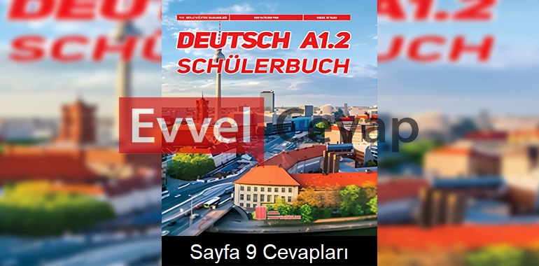Almanca A1.2 Ders Kitabı Cevapları Ata Yayınları Sayfa 9 