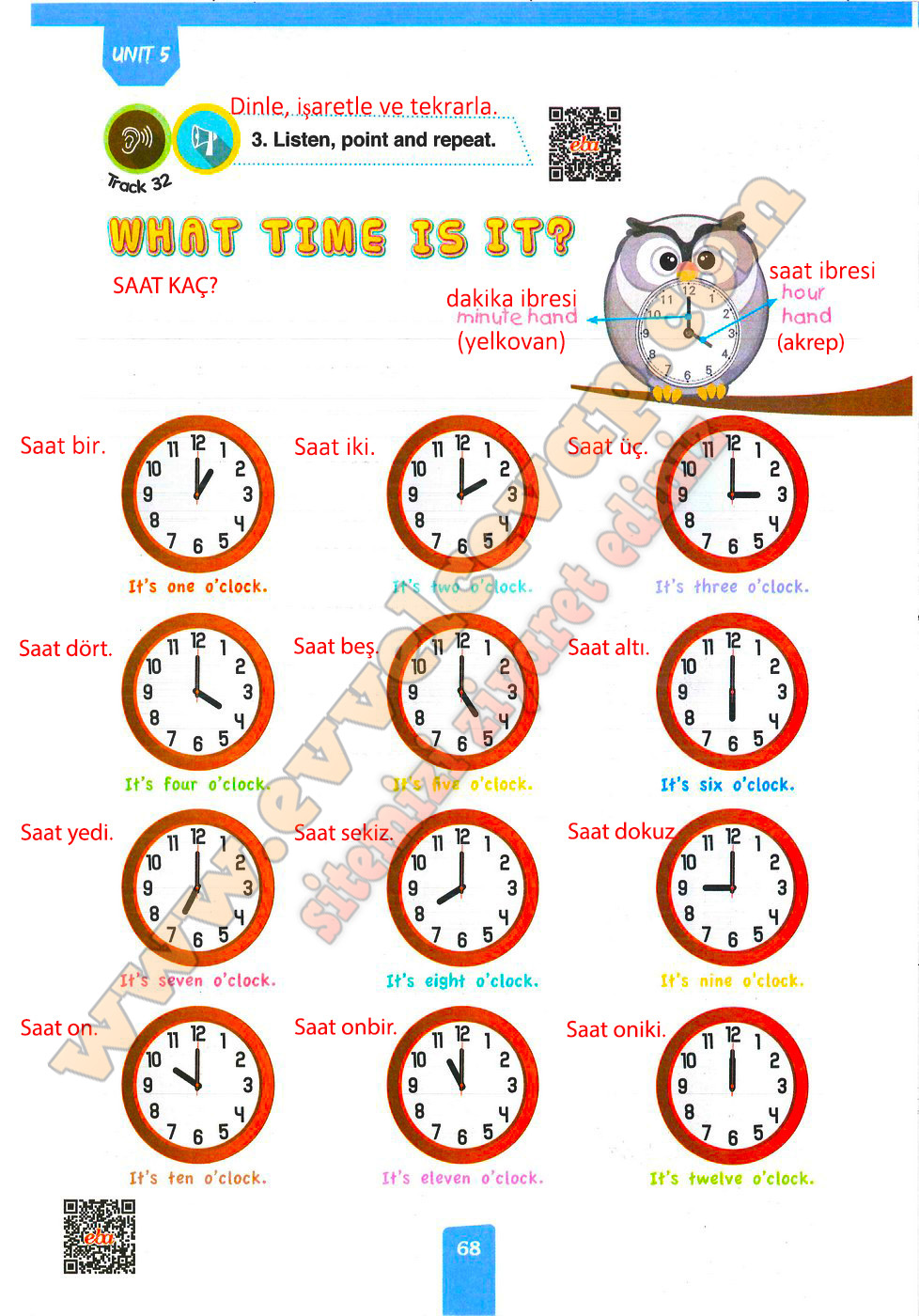 Listen, point and repeat.