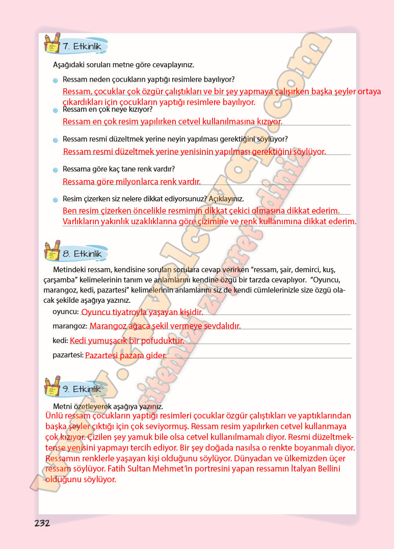 5-sinif-turkce-ders-kitabi-cevaplari-koza-yayinlari-sayfa-232