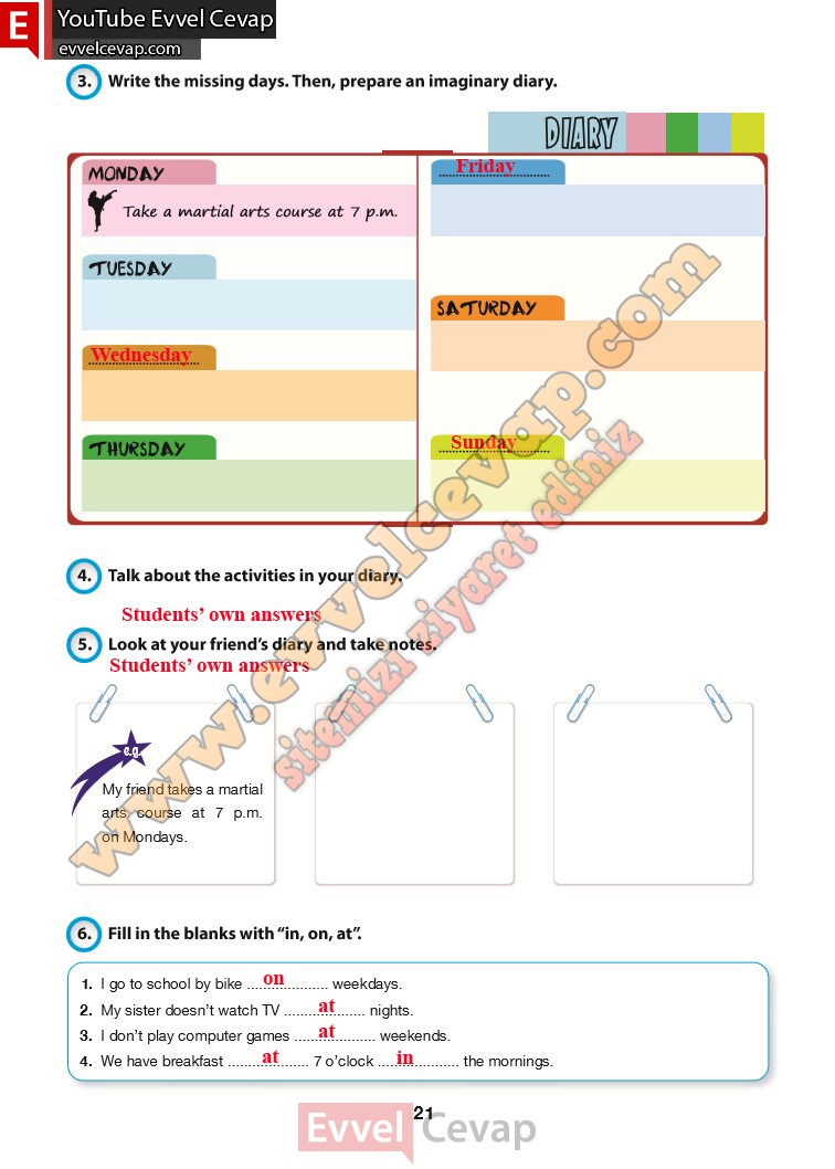 6-sinif-ingilizce-ders-kitabi-cevabi-hecce-yayinlari-sayfa-21