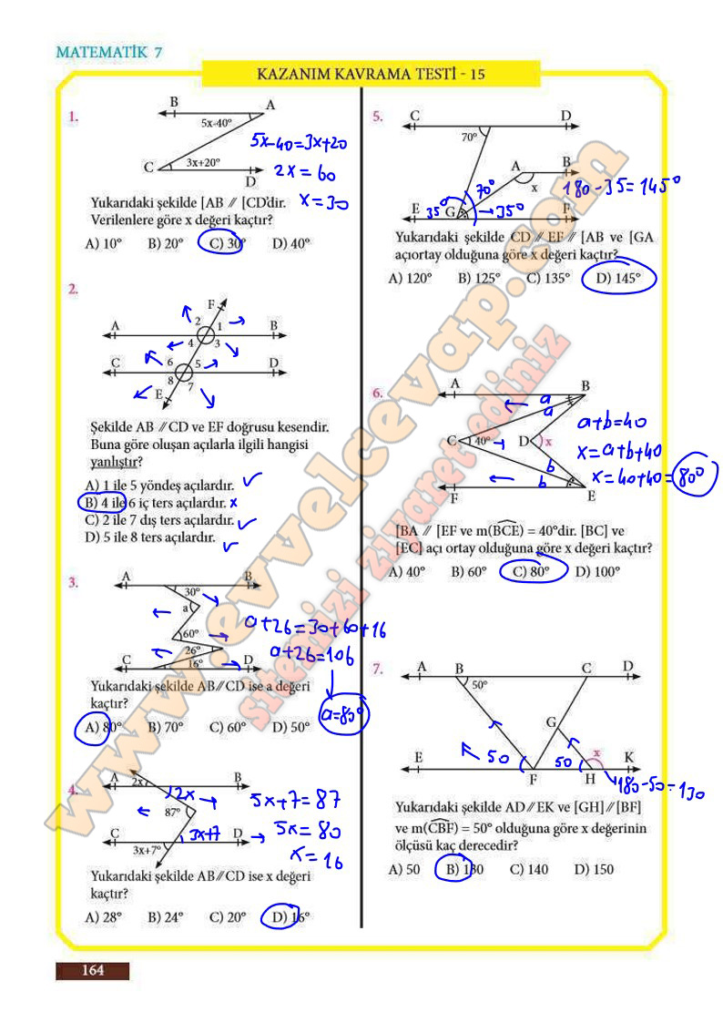 7-sinif-matematik-ders-kitabi-cevabi-meb-sayfa-164