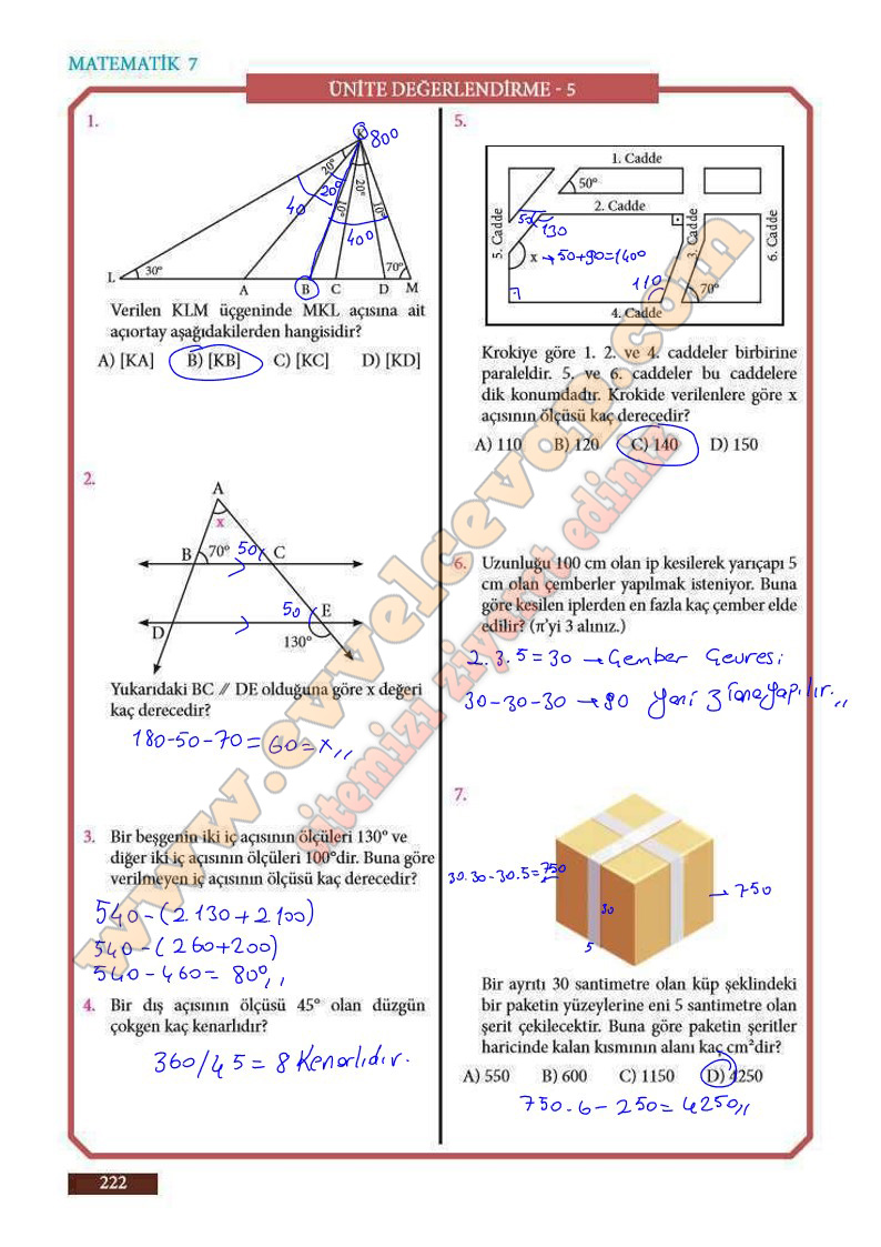 7-sinif-matematik-ders-kitabi-cevaplari-meb-sayfa-222