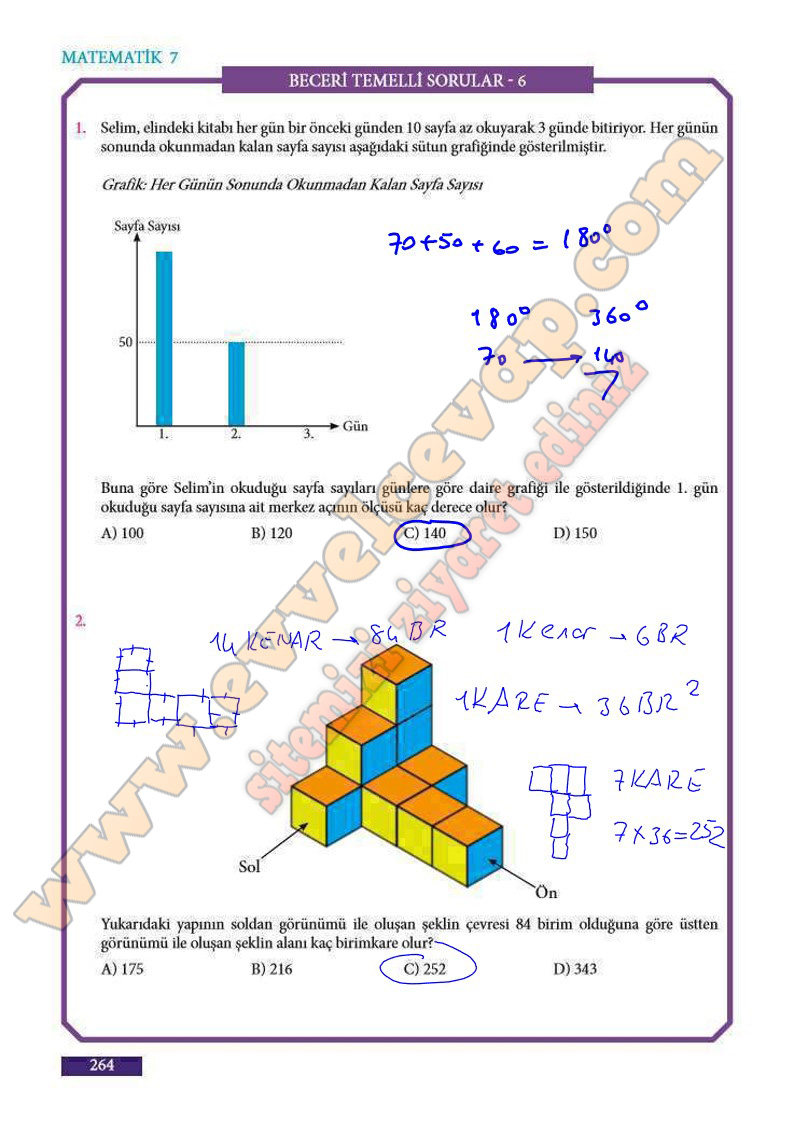 7-sinif-matematik-ders-kitabi-cevaplari-meb-sayfa-264