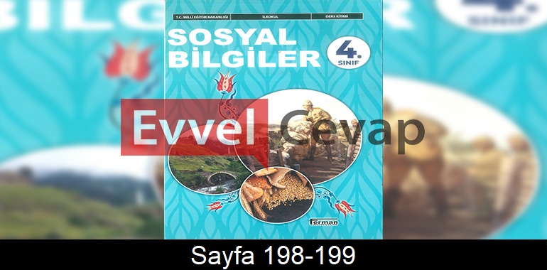 4. Sınıf Ferman Yayınları Sosyal Bilgiler Ders Kitabı Cevapları Sayfa 198-199