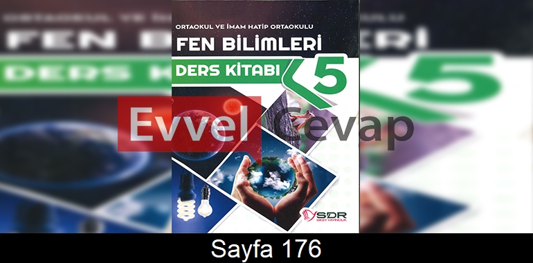 5. Sınıf SDR Dikey Yayınları Fen Bilimleri Ders Kitabı Cevapları Sayfa 176