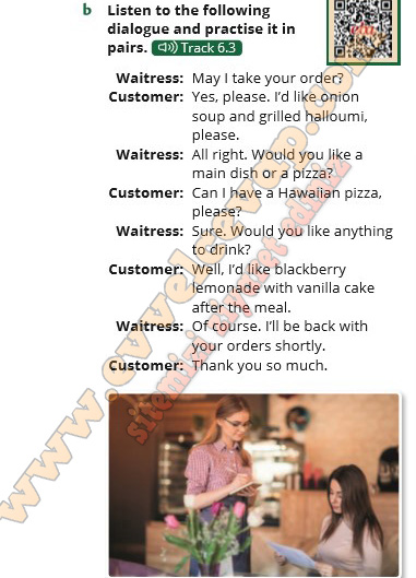 Listen to the following dialogue and practise it in pairs.