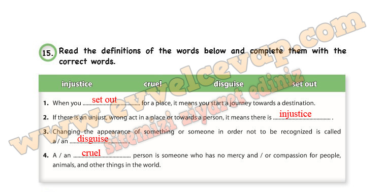 Read the definitions of the words below and complete them with the ...