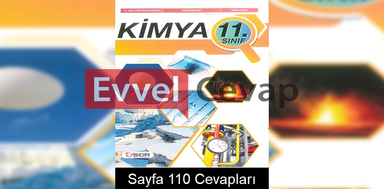 11. Sınıf Kimya Ders Kitabı Cevapları SDR Dikey Yayınları Sayfa 110 