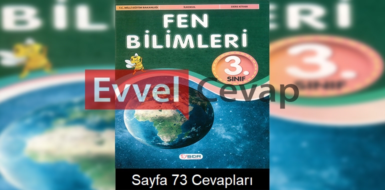 3. Sınıf Fen Bilimleri Ders Kitabı Cevapları SDR Dikey Yayınları Sayfa 73 