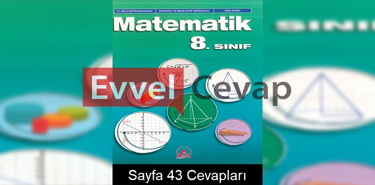 8. Sınıf Matematik Ders Kitabı Cevapları Ada Yayınları Sayfa 43 