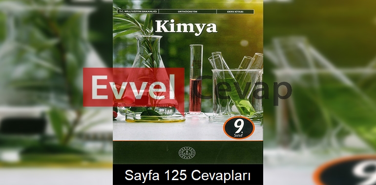 9. Sınıf Kimya Ders Kitabı Cevapları Meb Yayınları Sayfa 125