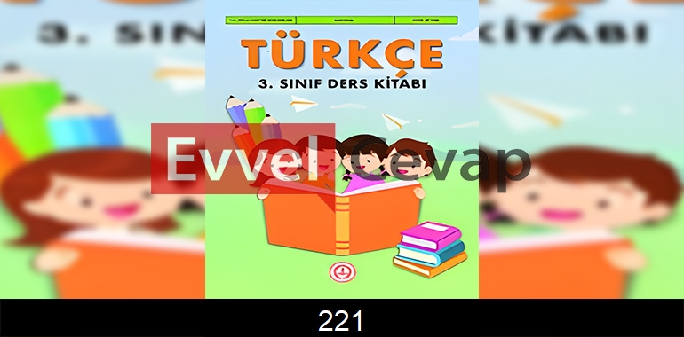 3. Sınıf Meb Yayınları Türkçe Ders Kitabı Cevapları Sayfa 221 