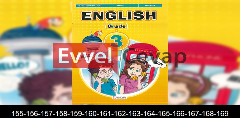 3. Sınıf SDR Dikey Yayıncılık İngilizce Ders Kitabı Cevapları Sayfa 155-156-157-158-159-160-161-162-163-164-165-166-167-168-169