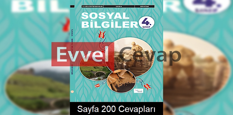 4. Sınıf Sosyal Bilgiler Ders Kitabı Cevapları Hecce Yayınları Sayfa 200