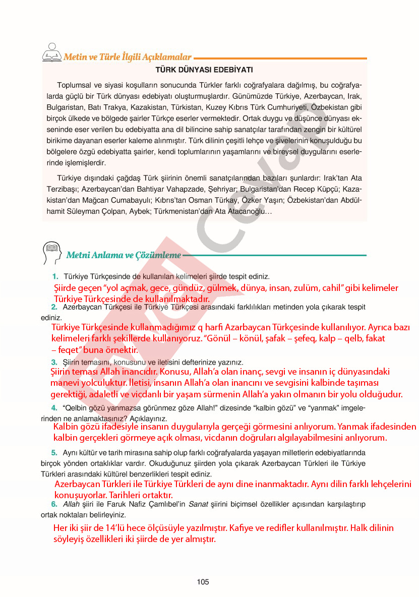 11-sinif-edebiyat-ders-kitabi-cevaplari-gizem-yayinlari-sayfa-105