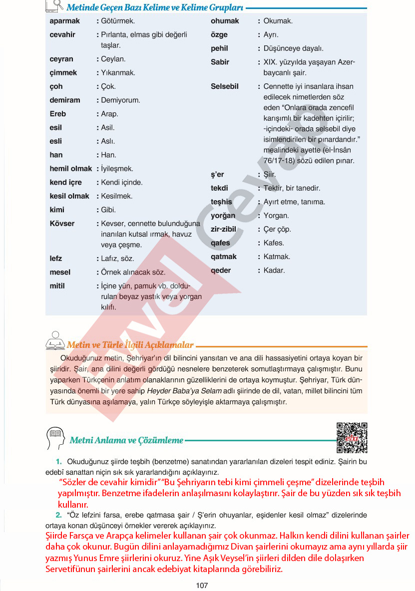 11-sinif-edebiyat-ders-kitabi-cevaplari-gizem-yayinlari-sayfa-107