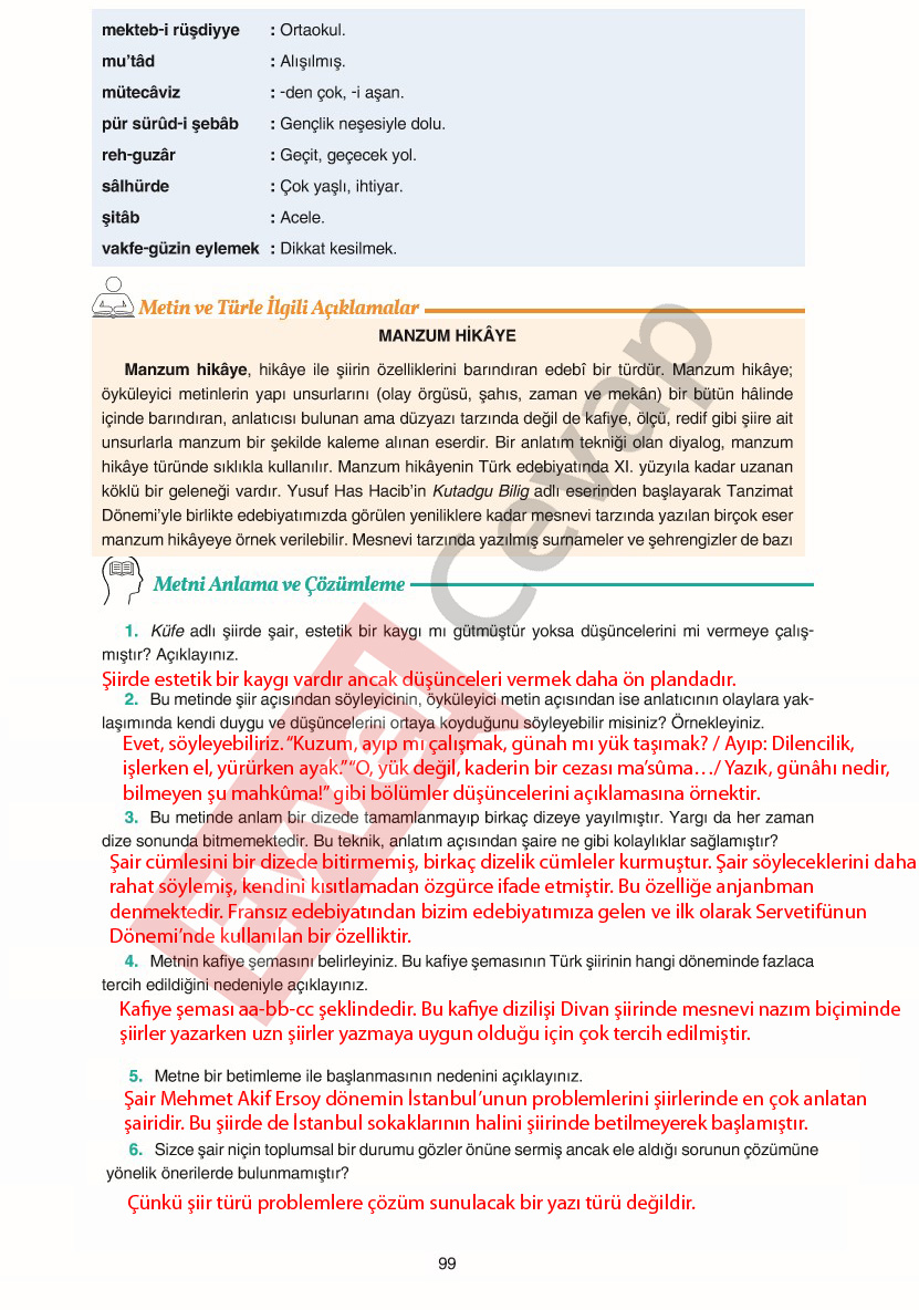 11-sinif-edebiyat-ders-kitabi-cevaplari-gizem-yayinlari-sayfa-99