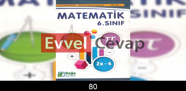 6. Sınıf Matematik Ders Kitabı Cevapları Doğa Yayıncılık Sayfa 80 