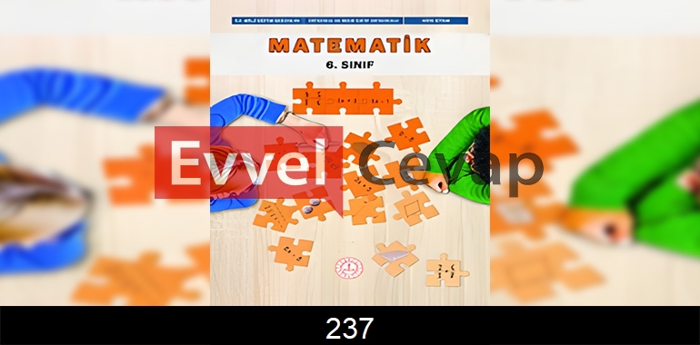 6. Sınıf Matematik Ders Kitabı Cevapları Sayfa 237 