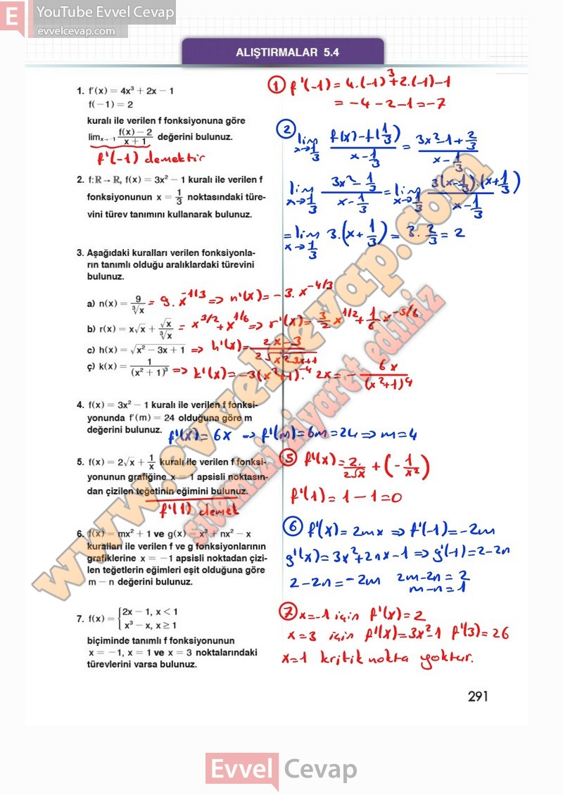 12-sinif-matematik-ders-kitabi-cevaplari-meb-sayfa-291