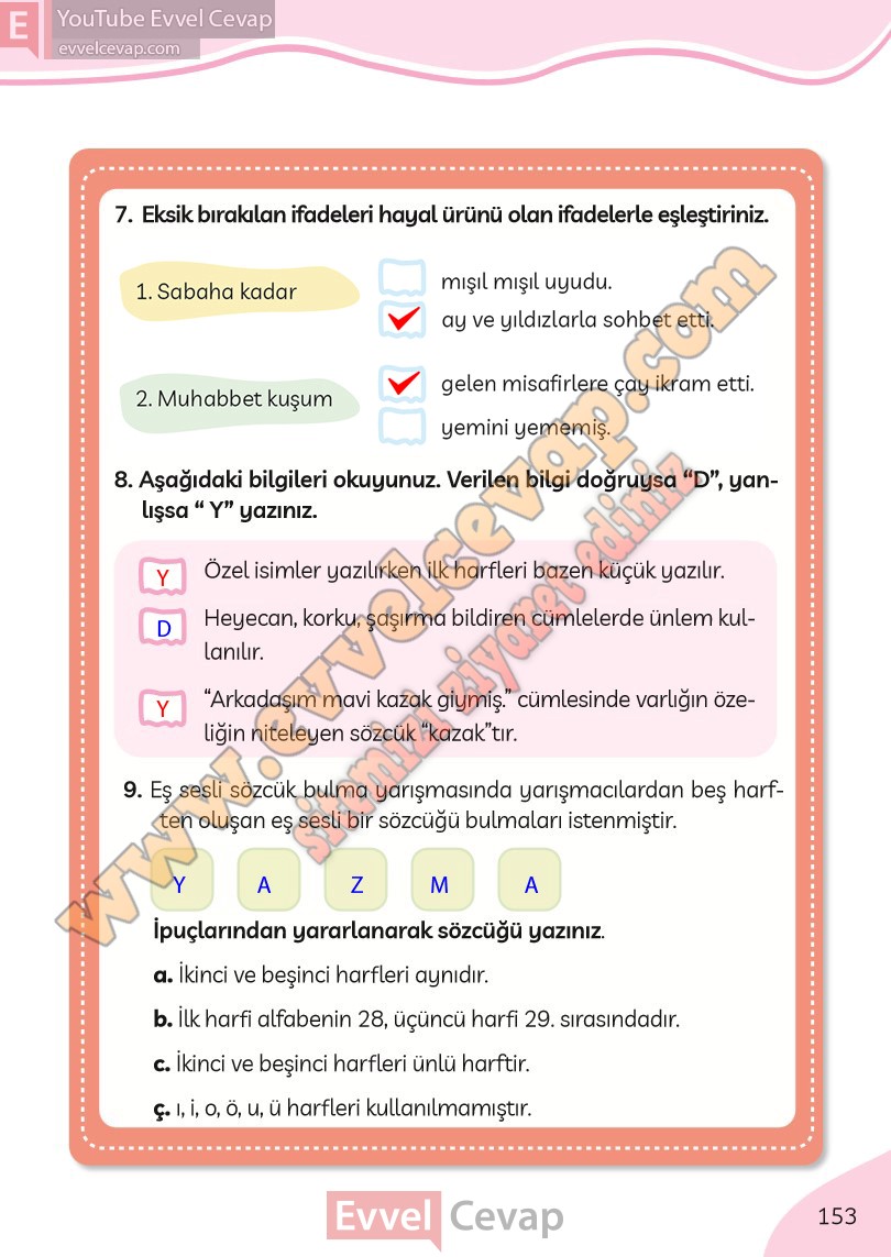 3-sinif-turkce-ders-kitabi-cevaplari-meb-yayinlari-sayfa-153