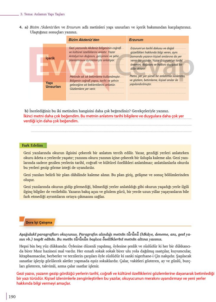 9. Sınıf Edebiyat Ders Kitabı Cevapları Meb Yayınları Sayfa 185-186-187 ...