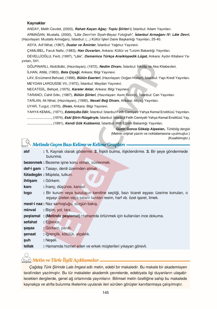 11-sinif-edebiyat-ders-kitabi-cevaplari-gizem-yayinlari-sayfa-145