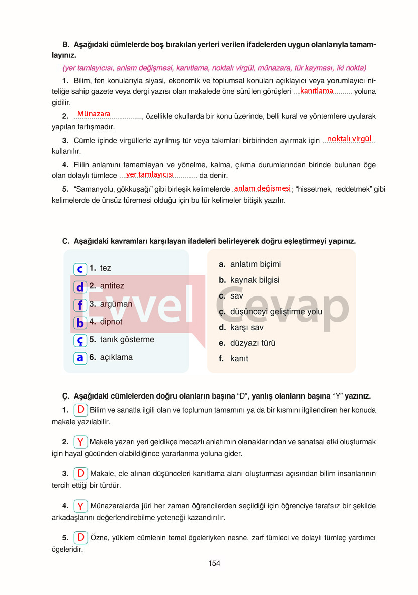 11-sinif-edebiyat-ders-kitabi-cevaplari-gizem-yayinlari-sayfa-154