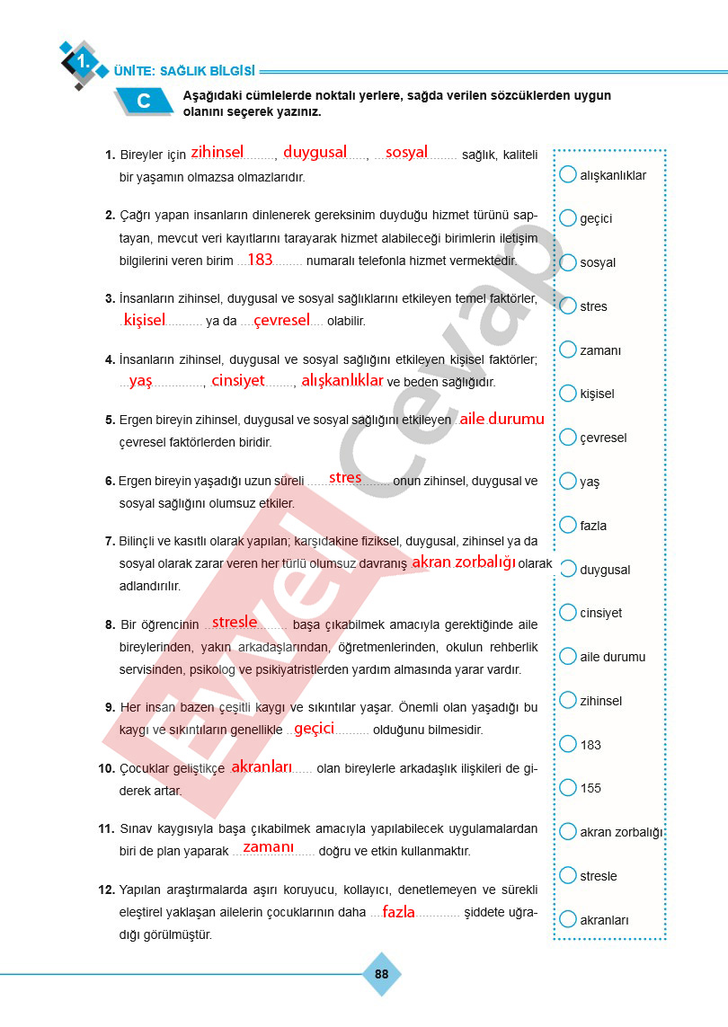 9-sinif-saglik-bilgisi-ve-trafik-kulturu-ders-kitabi-cevaplari-ferman-yayincilik-sayfa-88