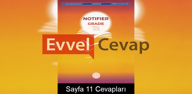 12. Sınıf İngilizce Notifier Çalışma Kitabı Cevapları Sayfa 11 