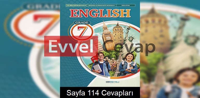 7. Sınıf İngilizce Ders Kitabı Cevapları SDR İpekyolu Yayınları Sayfa 114 