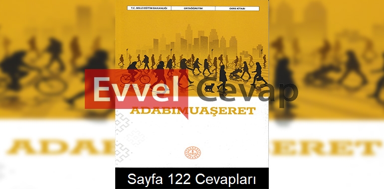 Adabımuaşeret Ders Kitabı Cevapları Meb Yayınları Sayfa 122 