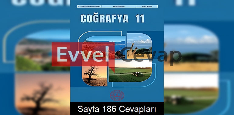11. Sınıf Coğrafya Kitabı Cevapları Meb Yayınları Sayfa 186 