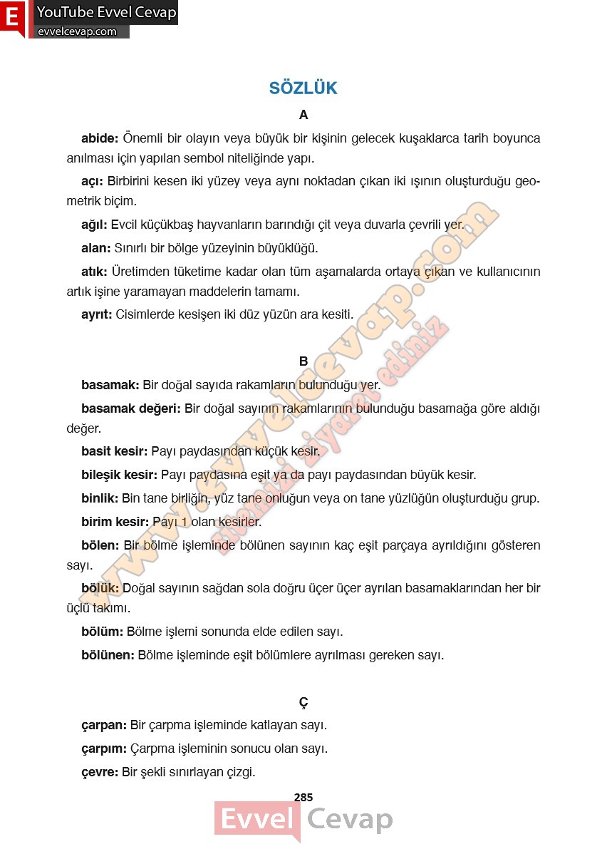 4-sinif-matematik-ders-kitabi-cevabi-fersa-yayincilik-sayfa-285