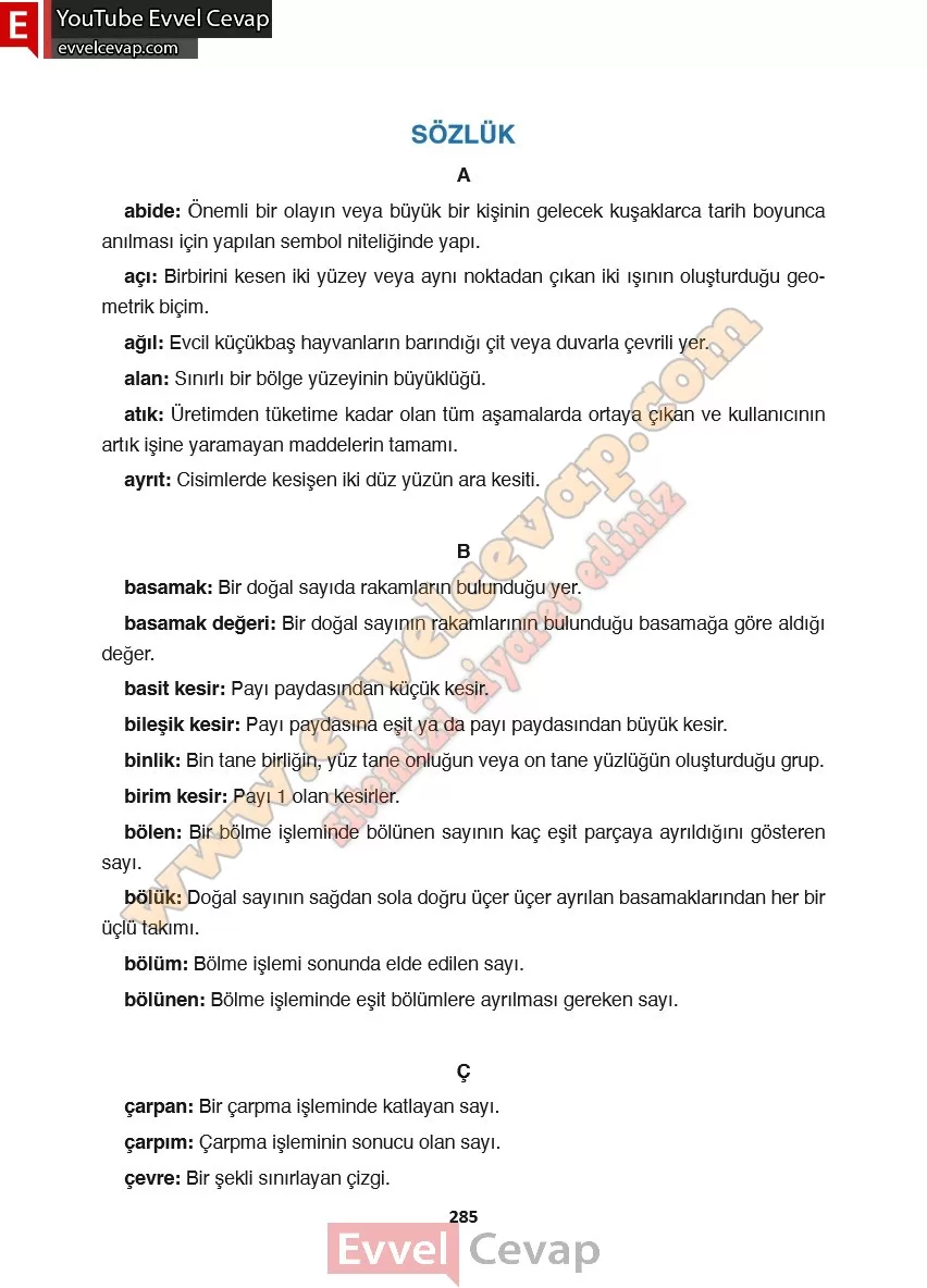 4-sinif-matematik-ders-kitabi-cevabi-fersa-yayinlari-sayfa-285