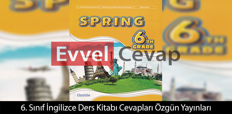 6. Sınıf İngilizce Ders Kitabı Cevapları 2025-2026